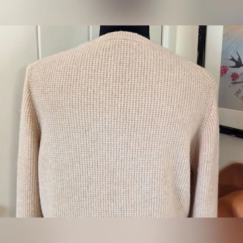 J. Crew Merino Wool Alpaca Sweater S Quiet Luxury Normcore Coastal Grandma
